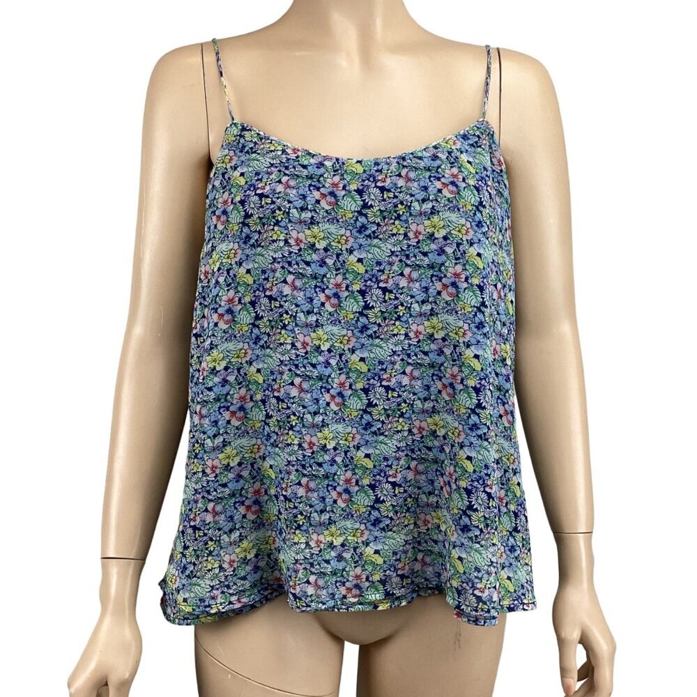 MNG Casual Floral Spaghetti Strap Tank Top Lightweight Size‎ Large Cami